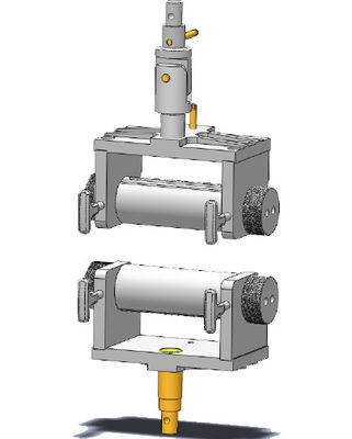 Tasarımlı kumaş germe test cihazı